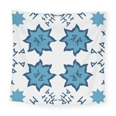 Abstract Pattern Geometric Backgrounds   Square Tapestry (large) by Eskimos