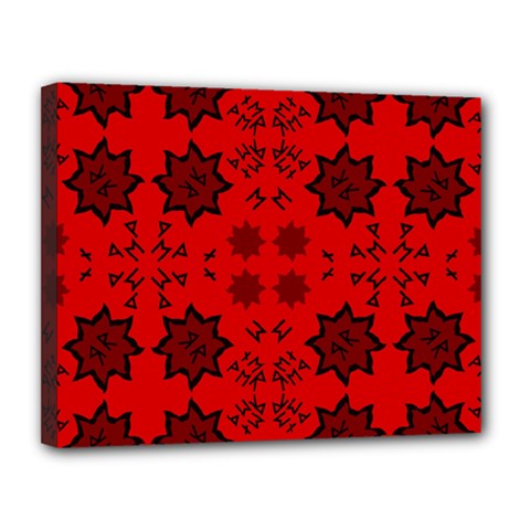 Abstract Pattern Geometric Backgrounds   Canvas 14  X 11  (stretched) by Eskimos