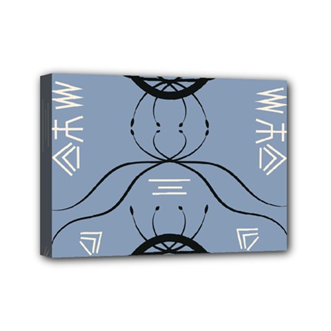 Abstract Pattern Geometric Backgrounds   Mini Canvas 7  X 5  (stretched) by Eskimos