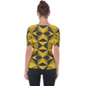 Abstract pattern geometric backgrounds   Shoulder Cut Out Short Sleeve Top View2