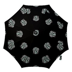 Tibal Mask Motif Drawing Pattern Hook Handle Umbrellas (small) by dflcprintsclothing