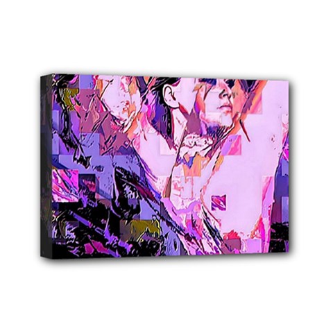 Checkers Mini Canvas 7  X 5  (stretched) by MRNStudios