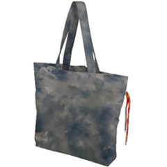 Algae Texture Patttern Drawstring Tote Bag by dflcprintsclothing