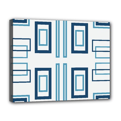 Abstract Pattern Geometric Backgrounds   Canvas 14  X 11  (stretched) by Eskimos
