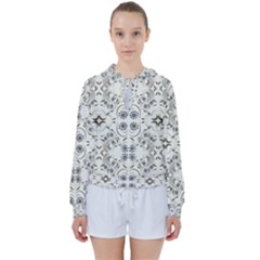 Folk Flowers Print Floral Pattern Ethnic Art Women s Tie Up Sweat by Eskimos