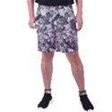 Black And White Debris Texture Print Men s Pocket Shorts View1