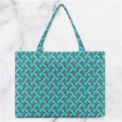 Digital Illusion Zipper Medium Tote Bag by Sparkle
