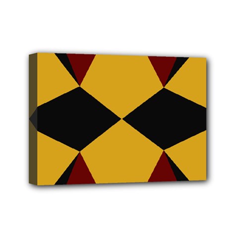 Abstract Pattern Geometric Backgrounds   Mini Canvas 7  X 5  (stretched) by Eskimos