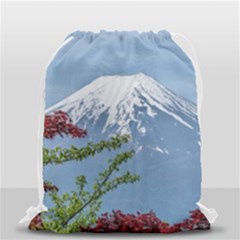 Mountain-mount-landscape-japanese Drawstring Bag (small) by Sudhe