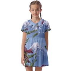 Mountain-mount-landscape-japanese Kids  Asymmetric Collar Dress by Sudhe
