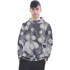 Gray Circles Of Light Men s Pullover Hoodie by DimitriosArt