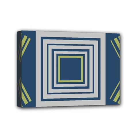 Abstract Pattern Geometric Backgrounds   Mini Canvas 7  X 5  (stretched) by Eskimos