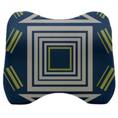 Abstract Pattern Geometric Backgrounds   Velour Head Support Cushion by Eskimos