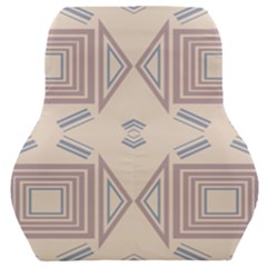 Abstract Pattern Geometric Backgrounds   Car Seat Back Cushion  by Eskimos
