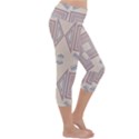 Abstract pattern geometric backgrounds   Lightweight Velour Capri Yoga Leggings View3