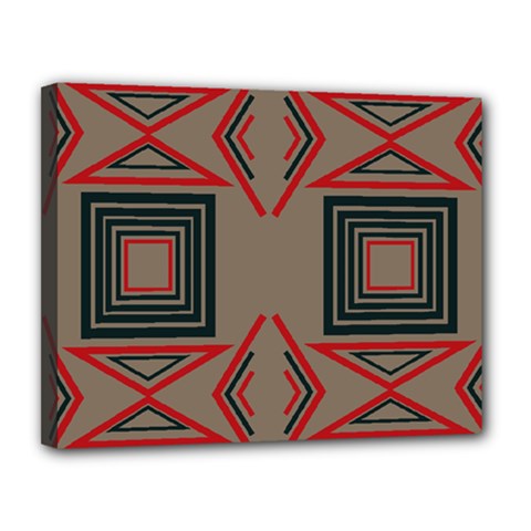 Abstract Pattern Geometric Backgrounds   Canvas 14  X 11  (stretched) by Eskimos