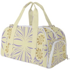 Folk Flowers Print Floral Pattern Ethnic Art Burner Gym Duffel Bag by Eskimos
