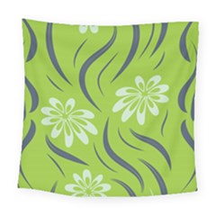 Folk Flowers Print Floral Pattern Ethnic Art Square Tapestry (large) by Eskimos