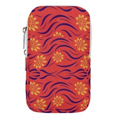 Folk Flowers Print Floral Pattern Ethnic Art Waist Pouch (small) by Eskimos