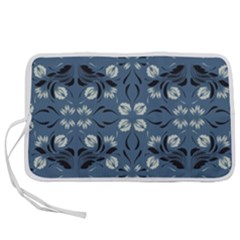 Folk Flowers Print Floral Pattern Ethnic Art Pen Storage Case (l) by Eskimos
