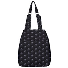 Animal Eyes Close Up Motif Pattern Center Zip Backpack by dflcprintsclothing