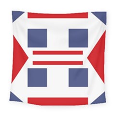 Abstract Pattern Geometric Backgrounds   Square Tapestry (large) by Eskimos