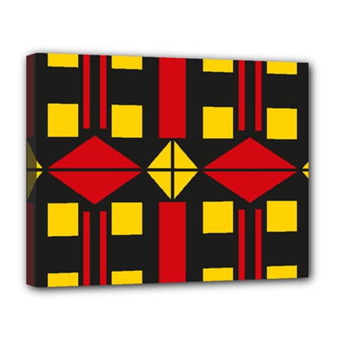 Abstract Pattern Geometric Backgrounds   Canvas 14  X 11  (stretched) by Eskimos