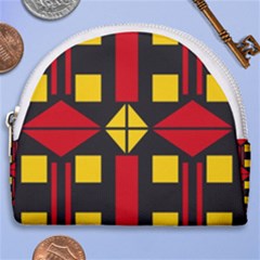 Abstract Pattern Geometric Backgrounds   Horseshoe Style Canvas Pouch by Eskimos