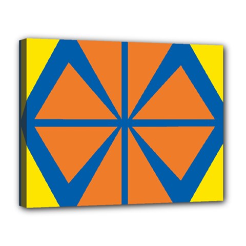 Abstract Pattern Geometric Backgrounds   Canvas 14  X 11  (stretched) by Eskimos