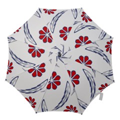 Folk Flowers Print Floral Pattern Ethnic Art Hook Handle Umbrellas (large) by Eskimos
