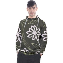 Folk Flowers Print Floral Pattern Ethnic Art Men s Pullover Hoodie by Eskimos