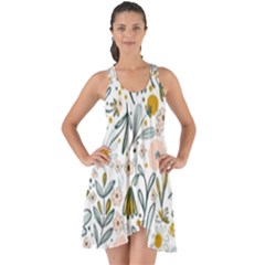 Floral Show Some Back Chiffon Dress by Sparkle