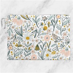 Floral Canvas Cosmetic Bag (xxl) by Sparkle