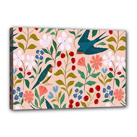 Floral Canvas 18  X 12  (stretched) by Sparkle