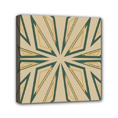 Abstract Pattern Geometric Backgrounds   Mini Canvas 6  X 6  (stretched) by Eskimos