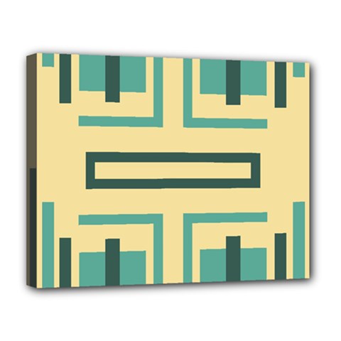 Abstract Pattern Geometric Backgrounds   Canvas 14  X 11  (stretched) by Eskimos
