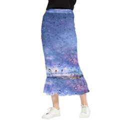 Gouttes D eau Galaxy Maxi Fishtail Chiffon Skirt by kcreatif