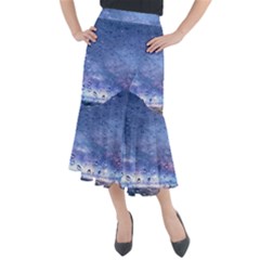 Gouttes D eau Galaxy Midi Mermaid Skirt by kcreatif