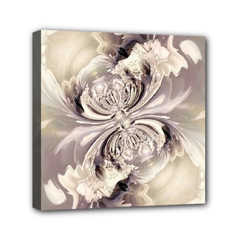 Fractal Feathers Mini Canvas 6  X 6  (stretched) by MRNStudios