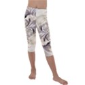 Fractal Feathers Kids  Lightweight Velour Capri Leggings  View1