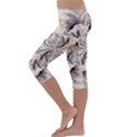 Fractal Feathers Kids  Lightweight Velour Capri Leggings  View2
