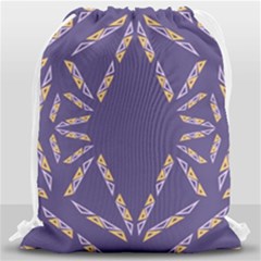Abstract Pattern Geometric Backgrounds   Drawstring Bag (large) by Eskimos