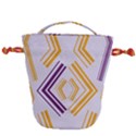 Abstract geometric design    Drawstring Bucket Bag View2