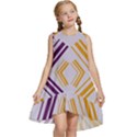 Abstract geometric design    Kids  Frill Swing Dress View1