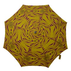  Folk Flowers Print Floral Pattern Ethnic Art Hook Handle Umbrellas (medium) by Eskimos