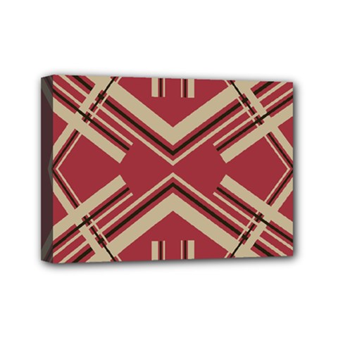 Abstract Pattern Geometric Backgrounds   Mini Canvas 7  X 5  (stretched) by Eskimos