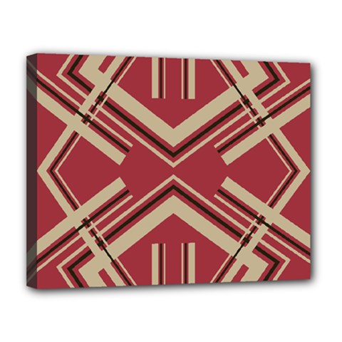 Abstract Pattern Geometric Backgrounds   Canvas 14  X 11  (stretched) by Eskimos