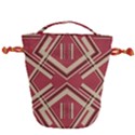 Abstract pattern geometric backgrounds   Drawstring Bucket Bag View2