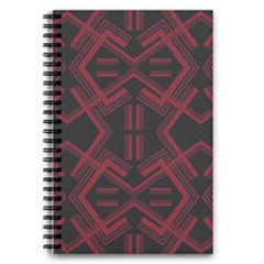 Abstract Pattern Geometric Backgrounds   5 5  X 8 5  Notebook by Eskimos