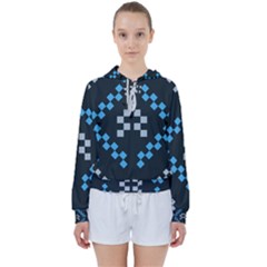 Abstract Pattern Geometric Backgrounds   Women s Tie Up Sweat by Eskimos